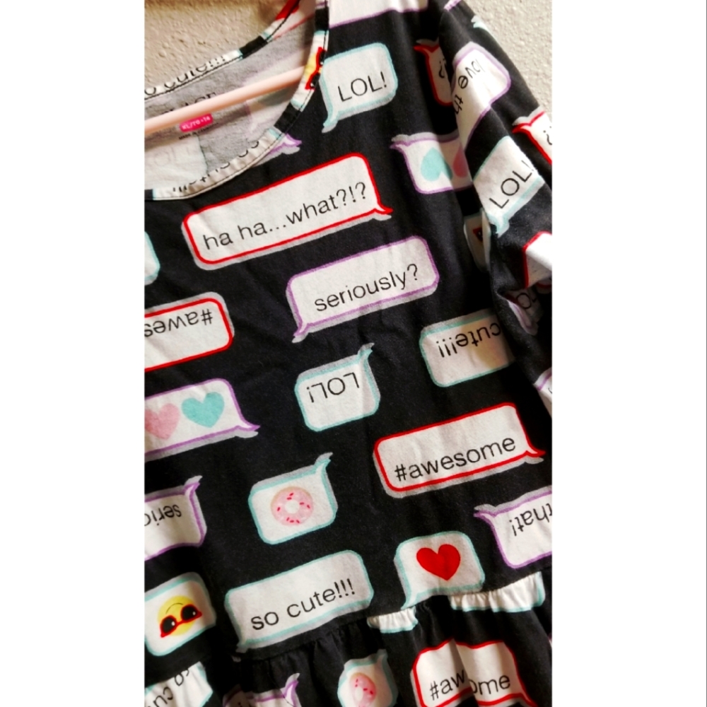 The Children's Place Text/Emoji Dress